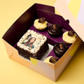 Choco Elegance Photo Bento Cake