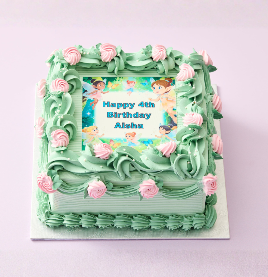 Fairy Themed Photo Cake