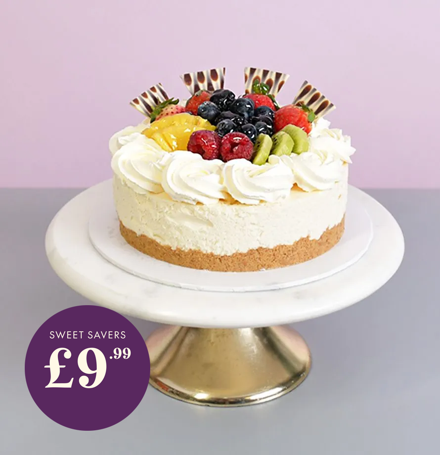 Vanilla Fruit Crown Cheesecake